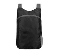 Sac à dos de plage - sac pliable en nylon léger, sac à dos de randonnée imperméable, vélo portable, compagnon de fitness compact, équipement de voyage durable | Multifunc, Noir, riferimento alla