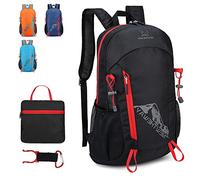 Lywencom Sac à dos de randonnée, 20 L léger pliable étanche ultra léger convient pour le camping le pique-nique en plein air(black)