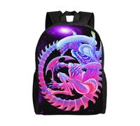 Sac à dos de randonnée Alien vs Predator, motif dessin animé, pour ordinateur portable, LDYH173 Noir
