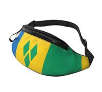 Sac À Dos De Randonnée Drapeau De Saint-Vincent-Et-Les Grenadines, Sac À Taille Mode Sacoche Ceinture Loisir Sac Banane De Randonnée pour Balade Homme Alpinisme