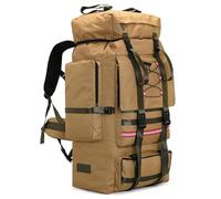 Sac À Dos De Randonnée Grande Capacité 130 L Pour Homme Et Femme - Sac À Dos De Camping Léger Et Imperméable, Bretelles Réglables Pour Le Trekking, Les Voyages, L'escalade Et L'alpinisme(Khaki)