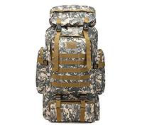 Sac à dos de randonnée imperméable haute capacité 80L Sac a Dos Militaire Camouflage Sac à Dos Noir Grand Armée Sac à Dos Adultes Molle Sac pour Randonnée Trekking Chasse Camping Voyager,Camouflage 01