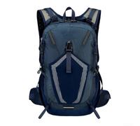 Sac à dos de randonnée léger et résistant à l'eau, capacité de 28 L, avec système de soutien respirant, manchon d'hydratation pour camping, voyage (bleu)