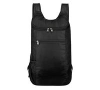 Sac à dos de randonnée pliable Sac de voyage personnalisé en plein air avec sac de sport Gym Hommes léger Sport Sac à dos Go Bag, Noir , taille unique