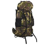 vidaXL Sac à dos de randonnée Oxford 900D 80 L imperméable Camouflage vert