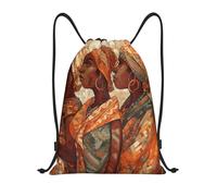 Sac À Dos De Rangement Banque Ethnique Africaine Beavery Unisexe Sac A Dos Cordon Résistant Sacs De Gym pour Natation Sports École 39X46Cm