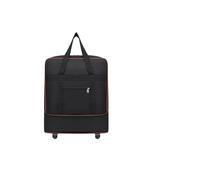 Sac à Dos de Rangement Mobile Portable Grande capacité, étude l'étranger, Voyage, Sac d'emballage Extensible avec roulettes(Black)