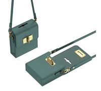 Sac à Dos de Rangement pour Samsung Galaxy Z Flip 6 avec Pochette pour téléphone, Sac à Dos de Rangement Pliable pour Z Flip 6 avec bandoulière, pour Samsung Z Flip6/Flip5/Flip, Vert