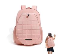 Sac à dos de raquette de tennis, sac de rangement portable avec bretelles réglables, étui de grande capacité, sac de tennis tendance pour , femmes et hommes