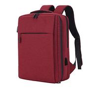 Sac à Dos de Recharge étanche et résistant aux tremblements de Terre 15 Pouces 17,3 Pouces Sac à bandoulière pour Ordinateur Portable Voyage Bookbag, 14 Pouces, Rouge