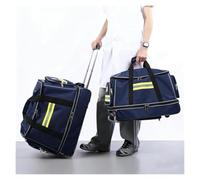 Sac à dos de secours avec châssis roulant, grand format pour interventions | Oxford 1200D déperlant, ouverture zippée complète, poches multiples, bandes réfléchissantes, bretelles rembourrées