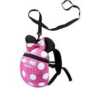 Sac à dos de sécurité anti-perte pour bébé et tout-petit, garçons et filles, sac de voyage anti-perte, sac à dos de dessin animé mignon avec laisse de sécurité pour tout-petits âgés de 1 à 5 ans (rose