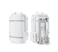 Sac à Dos de Ski Sac Snowboard 55L Grande capacité Bottes étanche réglable Sac à Dos de Chaussures de Ski(White)