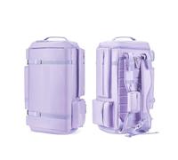 Sac à Dos de Ski Sac Snowboard 55L Grande capacité Bottes étanche réglable Sac à Dos de Chaussures de Ski(Purple)