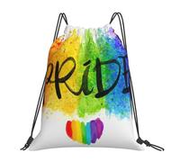 Sac à dos de sport à cordon de serrage arc-en-ciel Gay Pride LGBTQ, résistant à l'eau, pour femmes et hommes