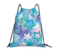 Sac à dos de sport à cordon de serrage Rock Stars Flash, résistant à l'eau, pour femmes et hommes