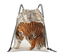 Sac à dos de sport à cordon de serrage Tiger Baby Tigerfamile Young, sac de sport résistant à l'eau pour femmes et hommes