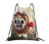 Sac à dos de sport à cordon Horse And Rose, résistant à l'eau, pour femmes et hommes