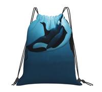 Sac à dos de sport à cordon The Dreamer Orca, résistant à l'eau, pour femmes et hommes