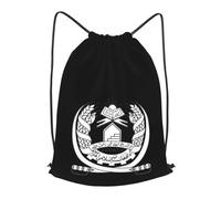 Sac À Dos De Sport Armes De L'Émirat Islamique D'Afghanistan Leger Sac À Cordon De Serrage Étanche Sacs À Cordon De Serrage pour École Sports Basket-Ball 39X46Cm