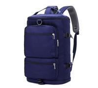 Sac à dos de sport avec compartiment à chaussures pour sport, gym, voyage, week-end, noir foncé