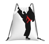 Sac à dos de sport avec cordon de serrage pour un usage quotidien, blanc, Taille unique