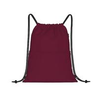 Sac à dos de sport avec cordon de serrage Rouge vin, Bordeaux, taille unique