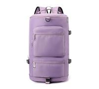 Sac à dos de sport de voyage pour femme avec compartiment à chaussures pour ordinateur portable et sac à dos pour homme, violet, taille unique