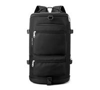 Sac à dos de sport de voyage pour femme avec compartiment à chaussures pour ordinateur portable et sac à dos pour homme, Noir , taille unique