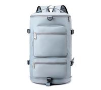 Sac à dos de sport de voyage pour femme avec compartiment à chaussures pour ordinateur portable et sac à dos pour homme, bleu ciel, taille unique