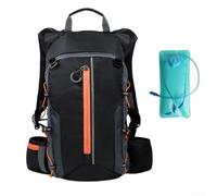Sac à dos de sport d'extérieur avec poche d'hydratation de 3 L en nylon ultra léger et imperméable pour le cyclisme, la course, la randonnée avec filet de ventilation et compartiments de rangement