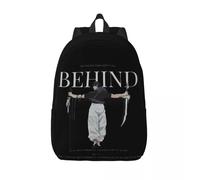 Sac à dos de sport Jujutsu Kaisen Fushiguro Toji pour adolescent, durable, pour le travail au lycée, derrière l'anime, pour hommes et femmes, pour ordinateur portable, en toile Noir