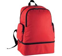 Sac à dos de sport - Proact - Rouge - Polyester 600D - Base rigide détachable - Poche zippée