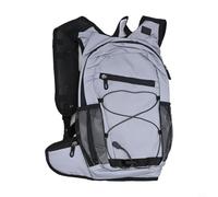 Sac à dos de sport réfléchissant de 8 L léger en polyester respirant avec dos en maille double poches latérales Lumière suspendue à l'avant Visibilité améliorée Transport polyvalent randonnée cyclisme