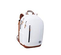 Sac à dos de tennis Wilson, Roland Garros Tour Backpack, Jusqu'à 2 Raquettes, Blanc, WR8006602001