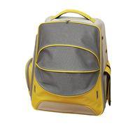 Sac à Dos de Transport de Luxe for Petits Chats et Chiens, avec dispositifs de sécurité et Coussin Dorsal for Les Voyages et l'extérieur(Geel)