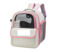Sac À Dos De Transport For Animaux De Compagnie, Grand Sac À Dos For Chat, Capsule Spatiale Transparente(Pink)