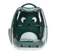 Sac à Dos de Transport for Animaux de Compagnie, Sac de Transport Space Capsule Bubble for Petits Chiens et Chats, Sac de Voyage à Bulles for randonnée (33 x 26 x 40 cm)(Groen)