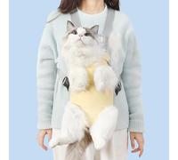 Sac à dos de transport portable pour chien et chiot - Sac à dos portable pour pattes et tête dehors | Sac de transport sur le devant et l'arrière pour petits chiens et chats, pour randonnée, promenade