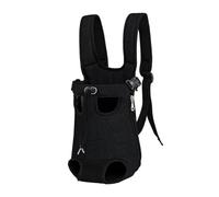 Sac à Dos de Transport pour Animaux de Compagnie, en Tissu Oxford, avec Bretelles réglables, pour Chats et Petits Chiens de Moins de 9,5 kg-Black||M (2.5-4.0kg)
