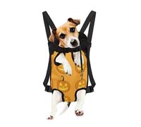 Sac à Dos de Transport pour Animaux de Compagnie Personnalisé avec Motif Personnalisé, Petit Porte Chien/Chat Ventral Réglable, Jambes Sorties (Medium)