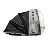 Sac à Dos de Transport pour Animaux, Extensible et Portable, avec fenêtre latérale Transparente, pour Animaux jusqu'à 7,5 kg-Grey||42 * 33 * 28cm