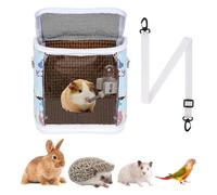 Sac à dos de transport pour cage à oiseaux - Porte-fenêtre portable transparent pour perruches, perroquets et petits oiseaux | Design léger et respirant avec sangle réglable