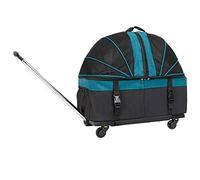 Sac à dos de transport pour chat avec roulettes, grand sac de voyage pliable en maille pour un transport facile et un confort optimal