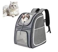 Sac À Dos De Transport pour Chat - Dimensions 40 X 33 X 28 Cm, Matériel en Tissu Oxford 1 000 G, Bande De Sécurité pour Visibilité | Structure Respirante Pliable Mallette De Transport pour an