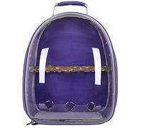Sac à dos de transport pour oiseaux avec fenêtre visible sur pied, perchoir léger, cage de voyage extensible pour oiseaux