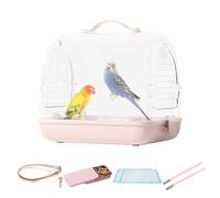 Sac à dos de transport pour oiseaux - Sac à dos transparent pour animaux de compagnie, cage de voyage légère | Design respirant, amovible, sac de transport pour l'observation des oiseaux, pour
