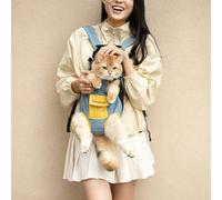 Sac à dos de transport toutes saisons pour chien et chat avec porte d'accès et fermeture éclair, sac de voyage portable pour Poméranie, Chihuahua, Shih Tzu et petits chiens, idéal pour les voyages