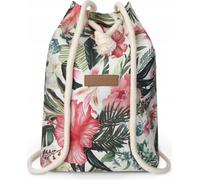 Sac à dos de ville pour femme avec motif floral, petit sac à dos avec cordon de serrage, ZAGATTO, sac de tous les jours avec cordon de serrage, 30x34x13 / ZG669
