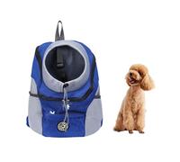 Sac à dos de voyage à double épaule en respirante de 45 cm, design tête pour petits chiens, chats et chiots | Sacs confortables et légers pour Ma